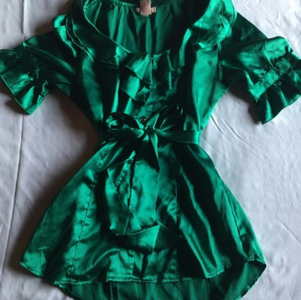 Silky button up blouse